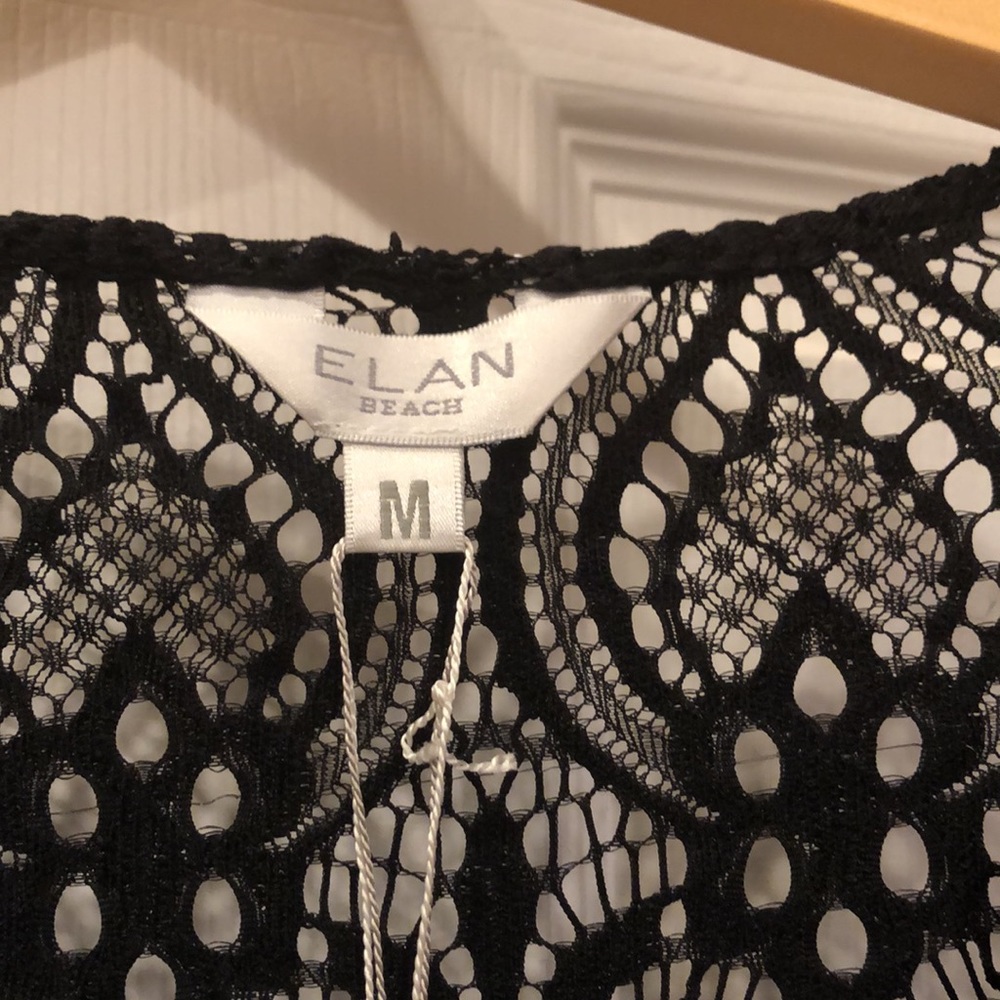 Elan Beach Long Black Lace Cover Up - Picture 8 of 15